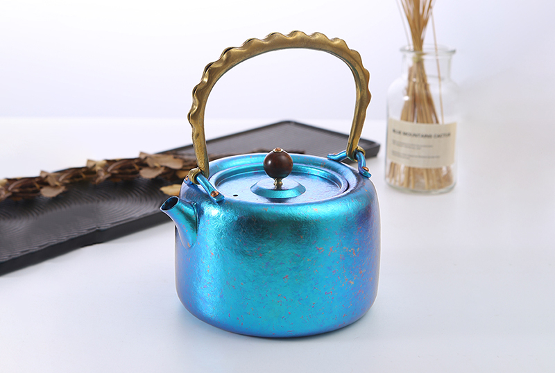 炫彩钛茶壶-蓝色
